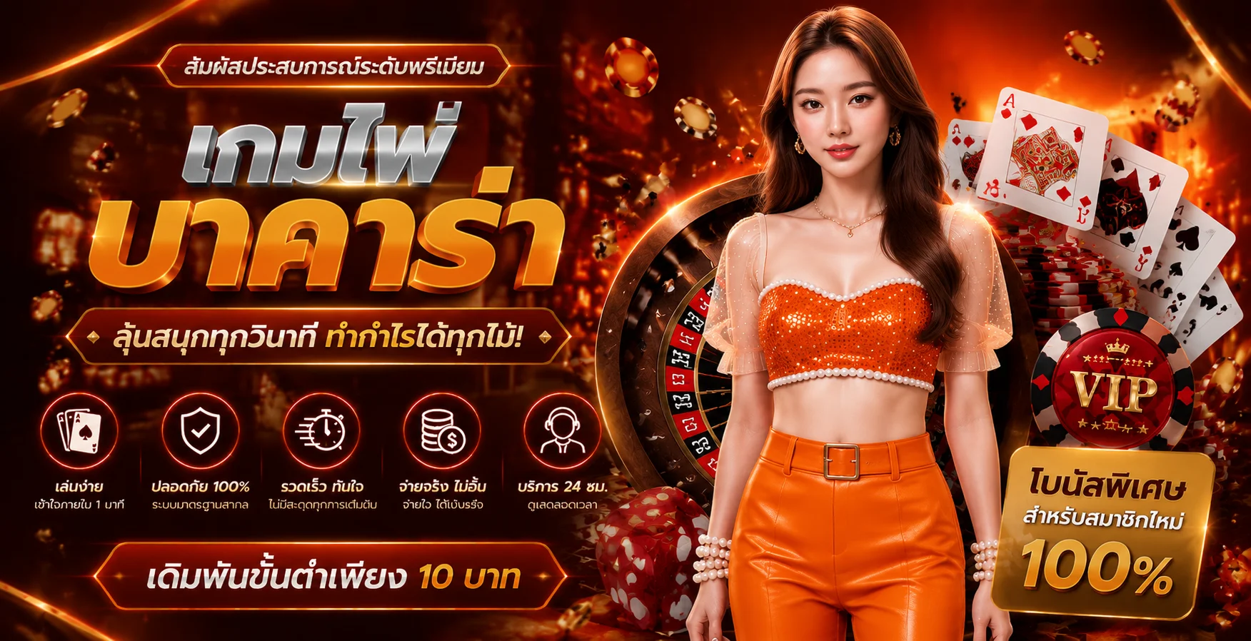 ดีลเลอร์คาสิโนสด Sexygameplus และโต๊ะเกมออนไลน์